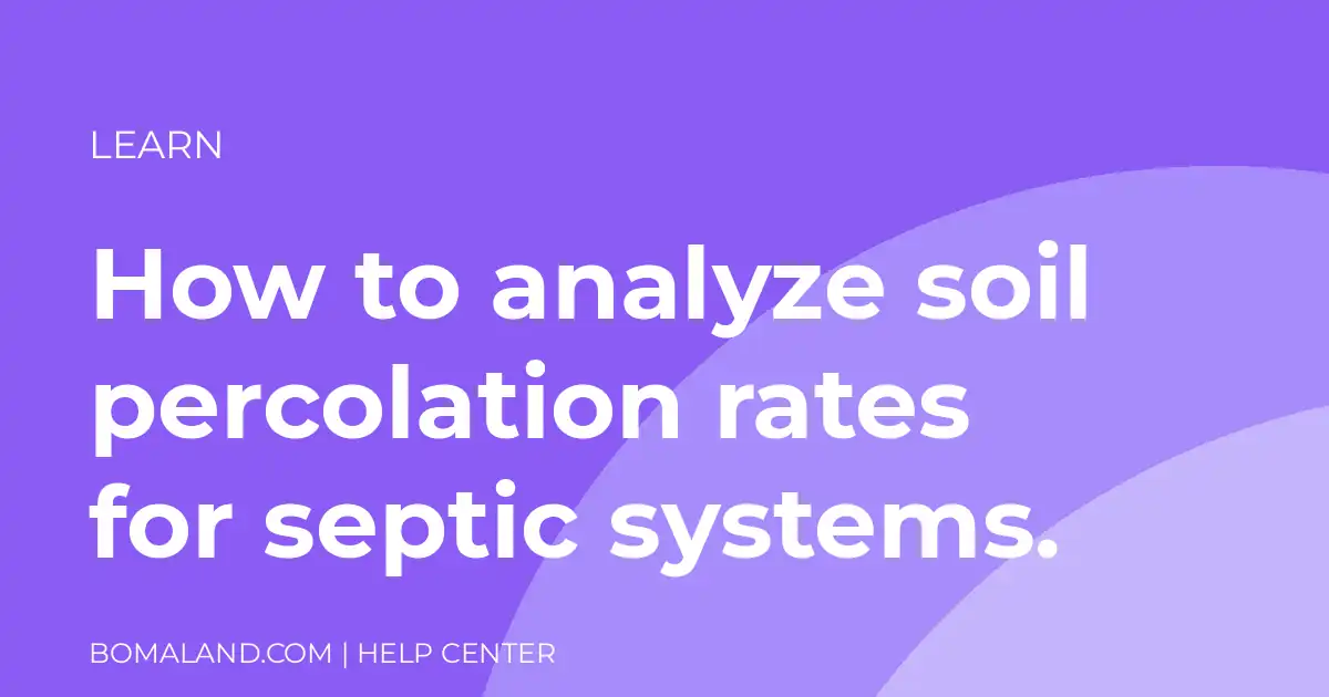How to analyze soil percolation rates for septic systems.
