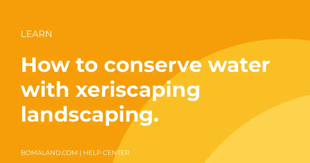 How to conserve water with xeriscaping landscaping.