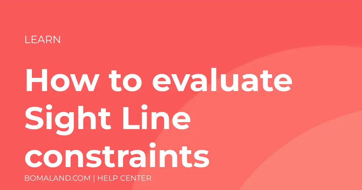 How to evaluate Sight Line constraints