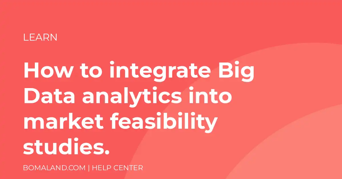 How to integrate Big Data analytics into market feasibility studies.