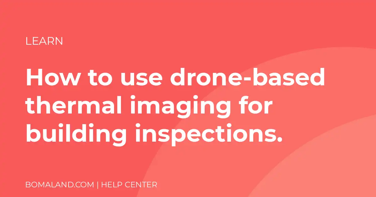 How to use drone-based thermal imaging for building inspections.