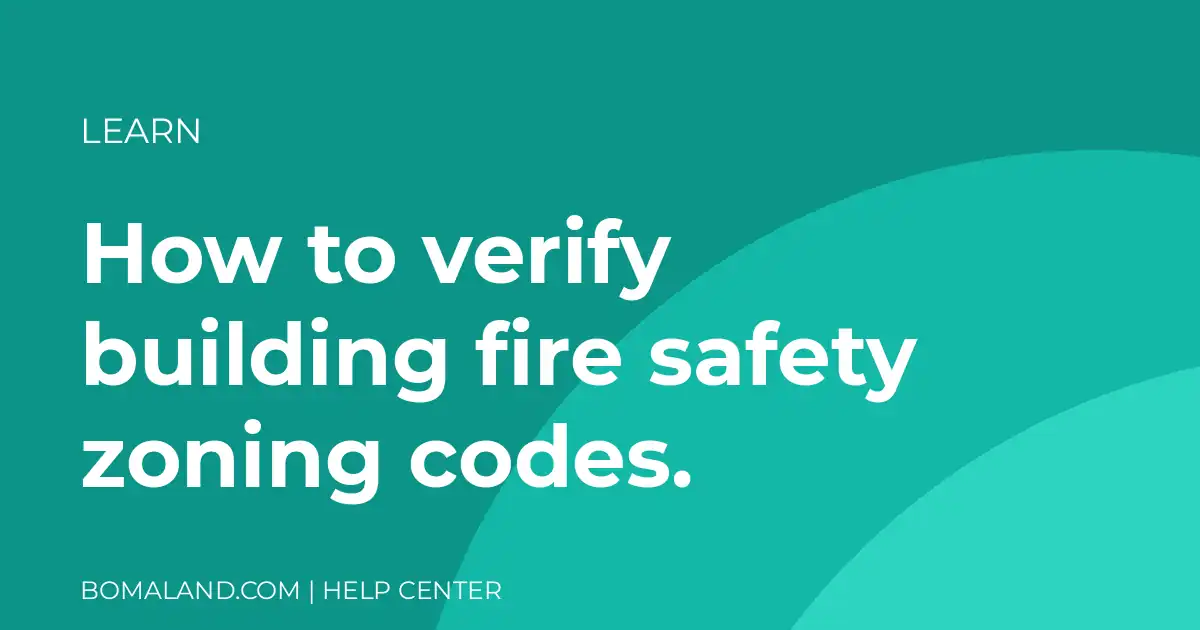 How to verify building fire safety zoning codes.