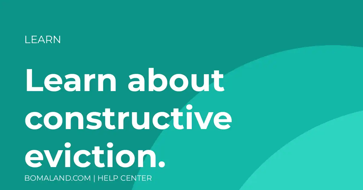 Learn about constructive eviction.