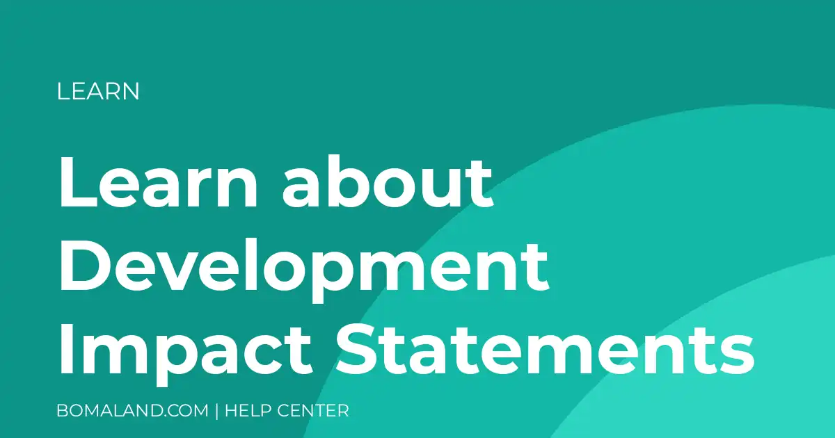 Learn about Development Impact Statements