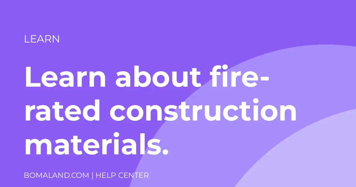 Learn about fire-rated construction materials.