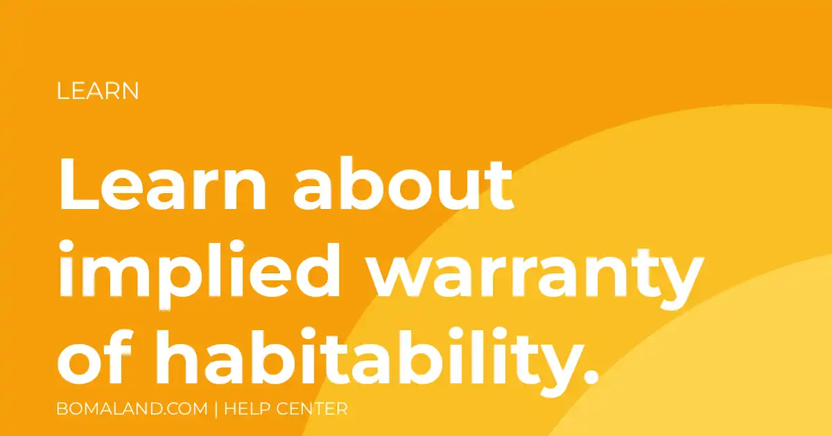 Learn about implied warranty of habitability.
