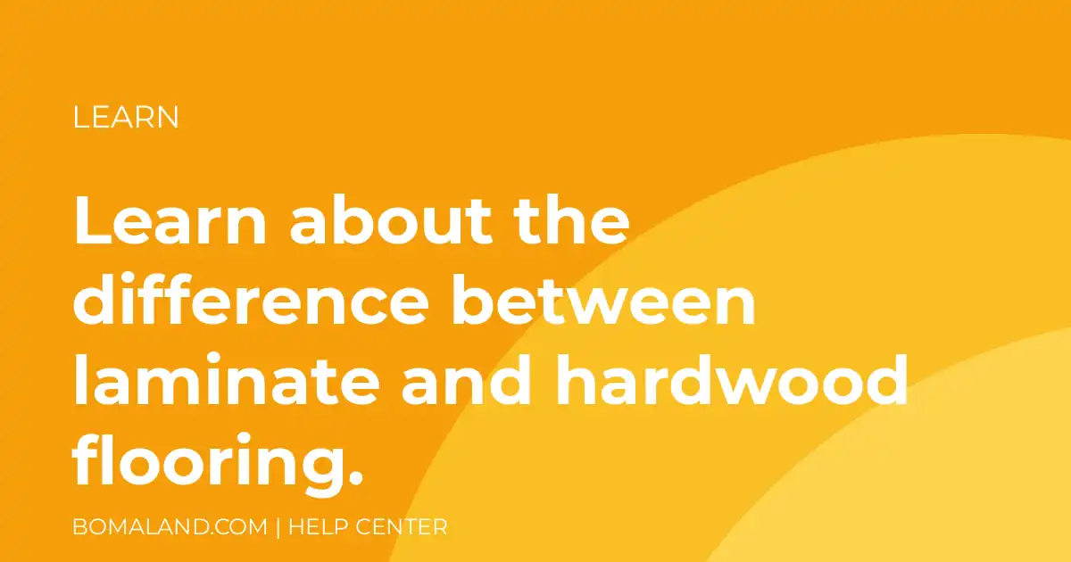 Learn about the difference between laminate and hardwood flooring.