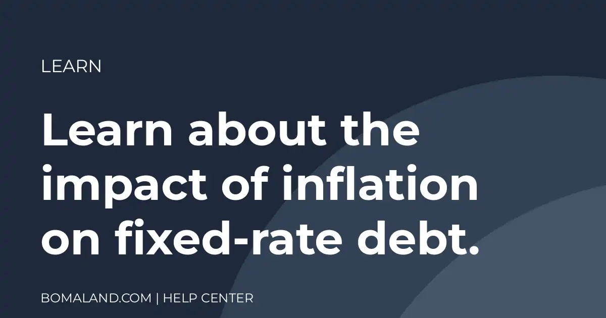 Learn about the impact of inflation on fixed-rate debt.