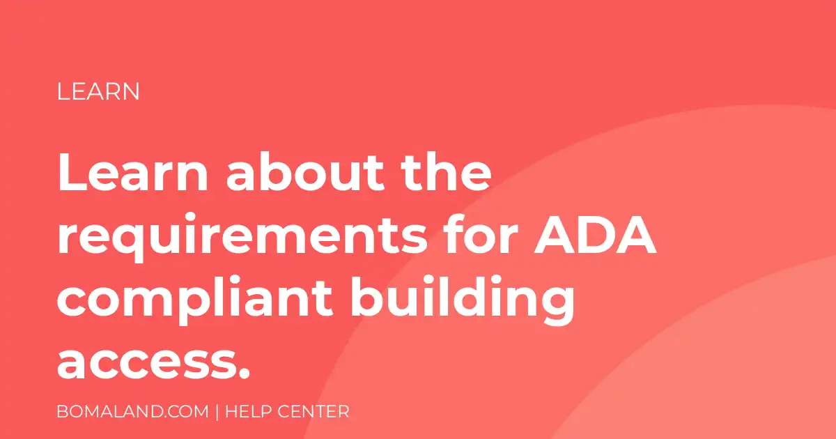 Learn about the requirements for ADA compliant building access.