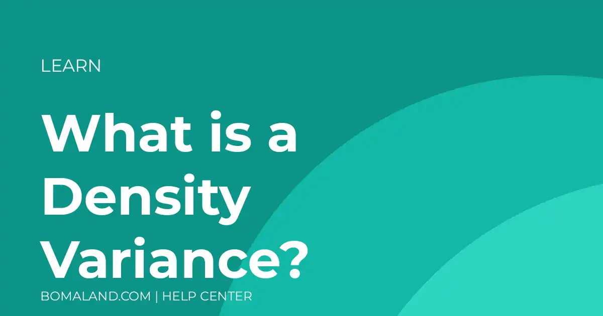 What is a Density Variance?