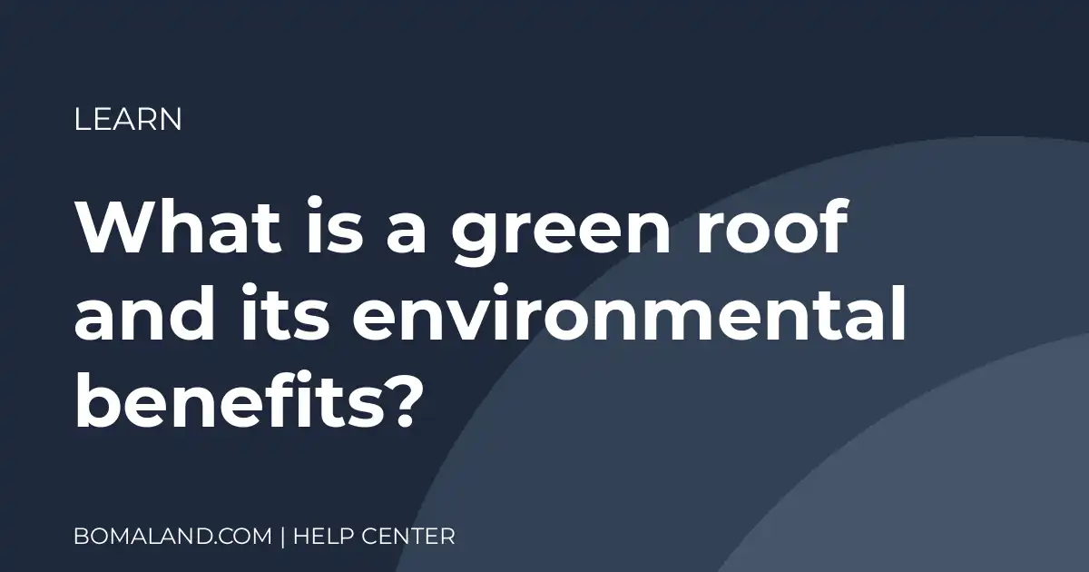What is a green roof and its environmental benefits?