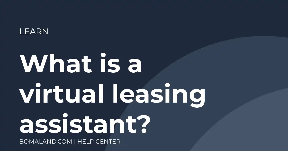 What is a virtual leasing assistant?