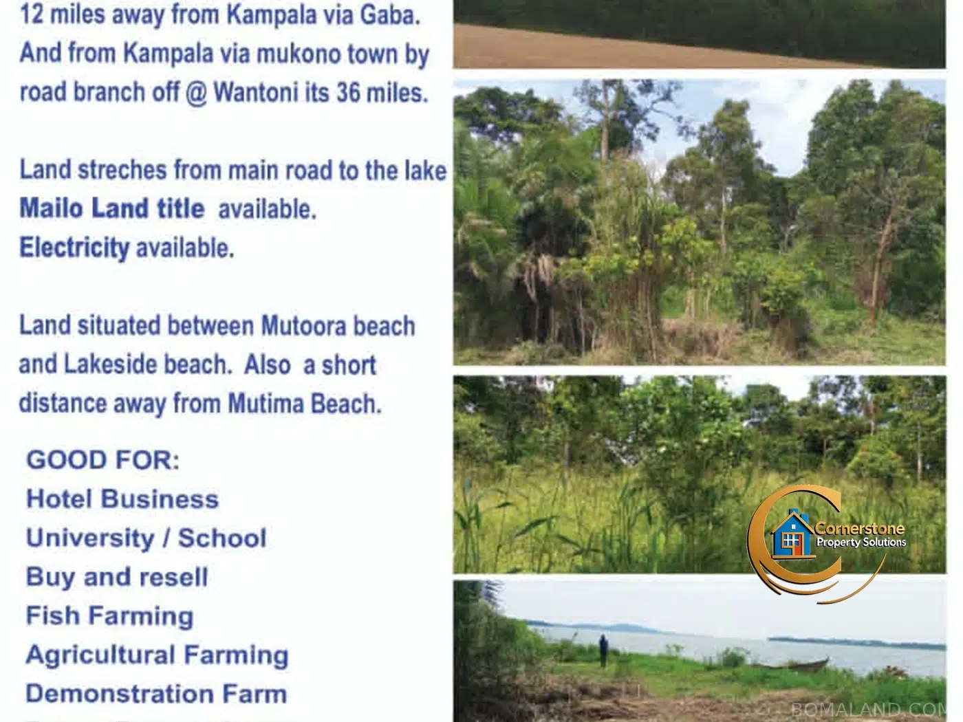 Recreational Land for sale in Sugu Mukono Uganda