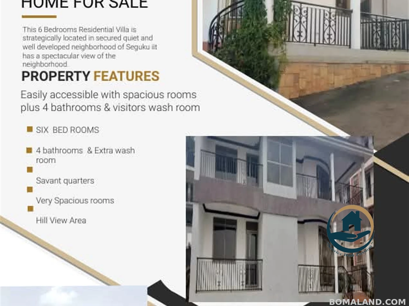 6 bedroom Villa for sale in Seguku Wakiso Uganda